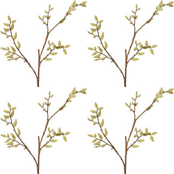 4PK E Style Magnolia Budding Stem Realistic Artificial Flower Natural 99cm