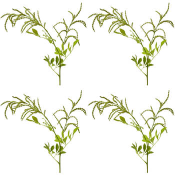 4PK E Style Astibe Spray Realistic Artificial Flower Plastic Green 69cm