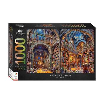 1000 pc Hinkler Mindbogglers Artisan Magician Library Jigsaw Puzzle