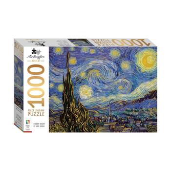 1000 pc Hinkler Mindbogglers Gold Starry Night Jigsaw Puzzle Enthusiasts