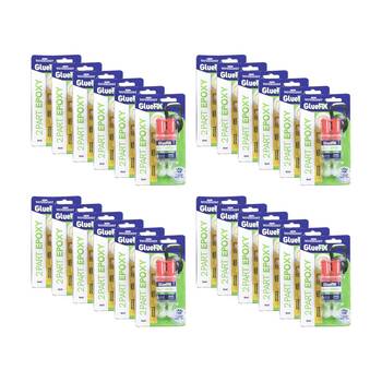 24x 2pc GlueFix Epoxy Syringe Clear Strong Bond Glue Tubes 6ml