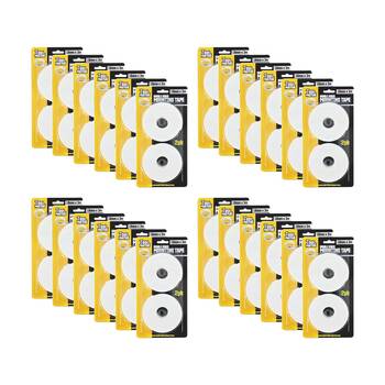 24x 2pc Tool Masters Double Sided Mounting Tape Rolls 18mm x 3m White