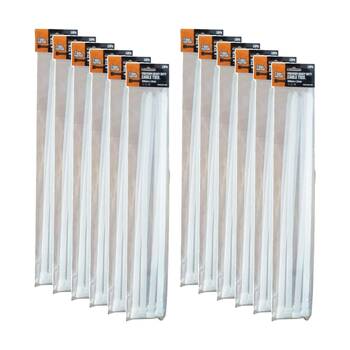 12x 10pc Tool Masters Heavy Duty Electrical Cable Ties 600 x 12mm Assorted