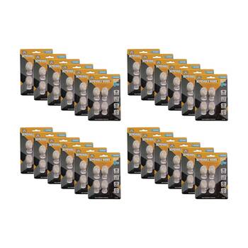 24x 4pc Tool Masters Removeable Oval Hooks Set Holds 1kg 33x23mm White