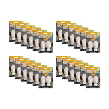 24x 2pc Tool Masters Removeable Oval Hooks Set Holds 3kg 62x38mm White