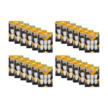 24x 6pc Tool Masters Removeable Square Hooks Set Holds 500g 27x27mm Clear