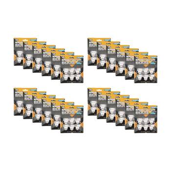 24x 6pc Tool Masters Removeable Cable Clips Set Holds 300g 30x14mm White