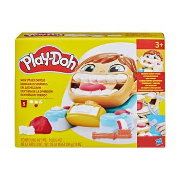 Playdoh Silly Smiles Dentist Modeling Compound Kids Pretend Play Toy Multicolour