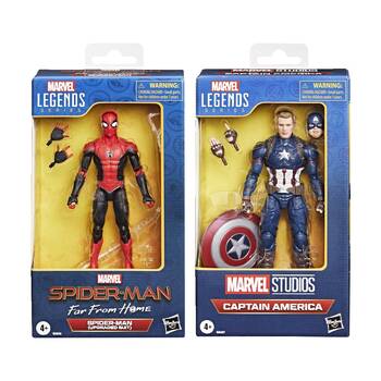 Avengers Legends Action Figure Kids Play Toy Captain America & Spiderman