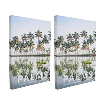 2PK LVD Palm Tree Book Box Accesory/Decoration Home & Living Decor 30x21x3cm