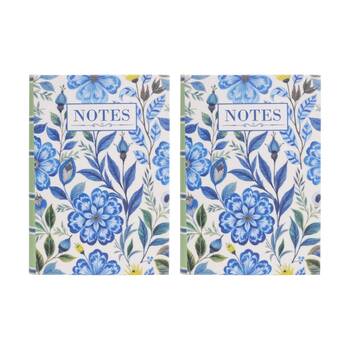 2PK LVD Textured Cover Notebook Journal W/ Medium Morris 21.5x15x2cm
