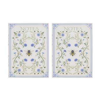 2PK LVD Textured Cover Notebook Journal W/ Large Bee 29x21.5x2cm