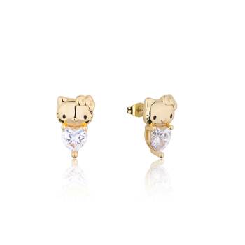 Couture Kingdom Hello Kitty April Stud Earrings Gold Plated Brass 5y+