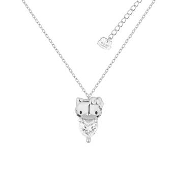 Couture Kingdom Hello Kitty April Necklace Silver White Gold Plated 5y+