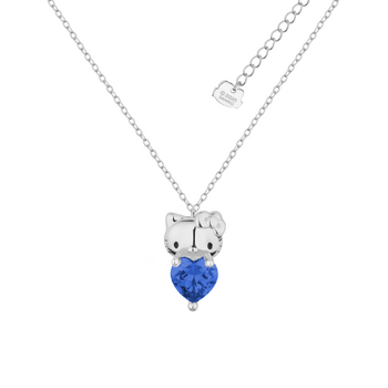 Couture Kingdom Hello Kitty September Necklace Silver White Gold Plated 5y+