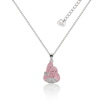 Couture Kingdom My Melody Crystal Necklace Silver White Gold Plated 5y+
