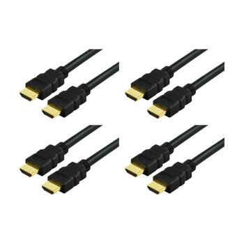 4PK Comsol Male-to-Male High Speed HDMI 4K 1080p Support Cable With Ethernet 3m