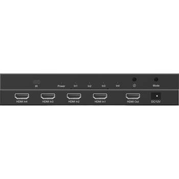 PRO2 4K 4-Way HDMI Quad Multi-Viewer Seamless Switch 4x In 1x Out IR Remote