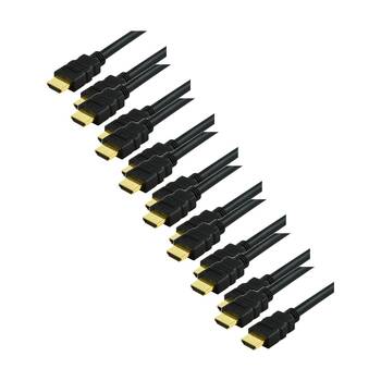 8PK Comsol HDMI Lead With Ethernet 0.5M HDMI2.0 Round Hdmi 2.0 Cable