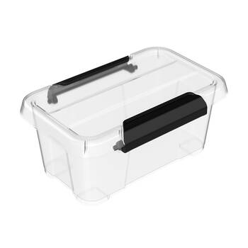 48x Partyware Durable Plastic Storage Tub Organiser Container 500ml Clear