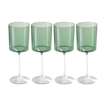 12x 4pc Partyware Reusable Wine Glass Set Tableware 420ml Assorted