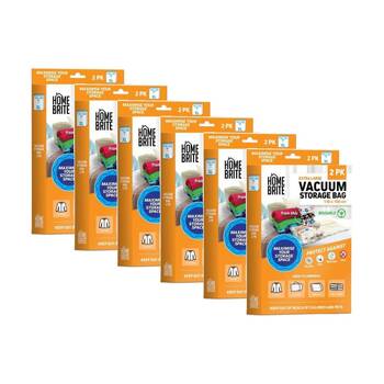 6x 2pc Braz Reusable Vacuum Sealed Clothes Storage Bags XL 110x100cm