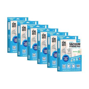 6PK Braz Reusable Vacuum Sealed Clothes Storage Bag 145x70cm Hang
