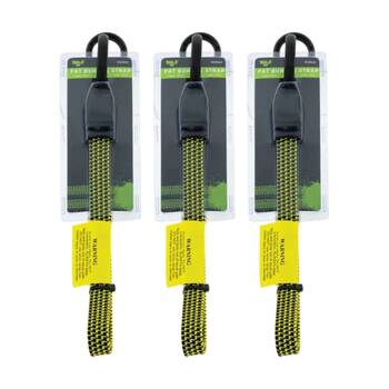 3PK Hulk 4X4 Heavy Duty Fat Bungee Strap Secure Yellow 19mmx100cm