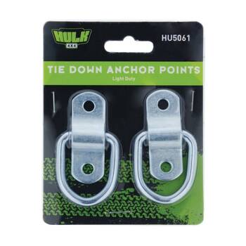 Hulk 2pc 4X4 Light Duty Tie Down Anchor Point Set Suits Ute & Tray Set