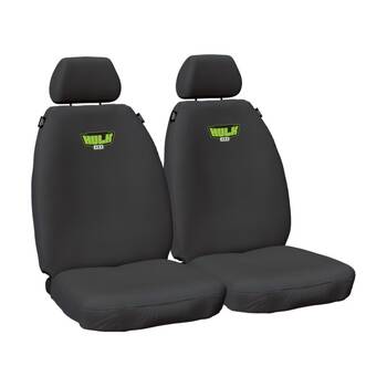 Hulk 4X4 Car Front Seat Covers Heavy Duty Canvas Grey For Toyota LC200