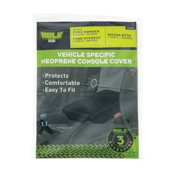 Hulk 4X4 Neoprene Console Cover Suits Ford Ranger PX1 PX2 PX3 & Mazda BT-50