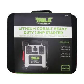Hulk 4X4 12V/24V 15000A Heavy Duty Portable Lithium Jump Starter