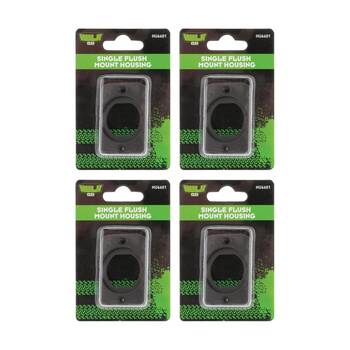4PK Hulk 4X4 Single Flush Mount Housing 60x42.5mm With 48mm Centre Hole