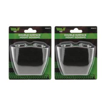 2PK Hulk 4X4 Double Surface Mount Housing 55x50mm With 41mm Hole Centre