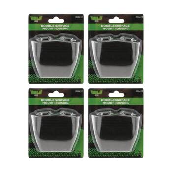 4PK Hulk 4X4 Double Surface Mount Housing 55x50mm With 41mm Hole Centre