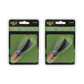 2PK Hulk 4X4 12V-24V Combination Accessory Power Merit DIN Plug