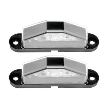 2PK Hulk LED Licence Plate Lamp 10-30V With 300mm Lead Bright Vehicle Light
