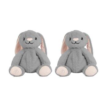2PK Toasty Hugs Bailey Bunny Plush Toy Heatable Coolable Microwave Safe