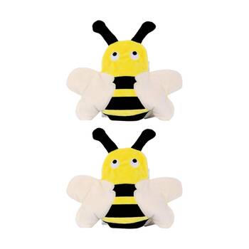 2PK Toasty Hugs Brookie Bee Flat Plush Heatable Coolable Microwave Safe