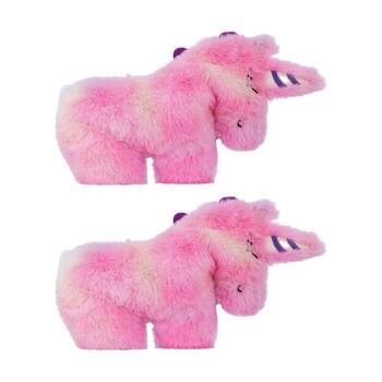 2PK Toasty Hugs Glitter Unicorn Flat Plush Heatable Coolable Microwave