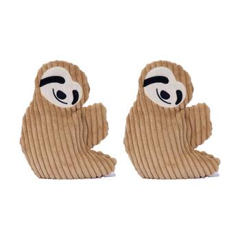 2PK Toasty Hugs Sunny Sloth Flat Plush Heatable Coolable Microwave Safe