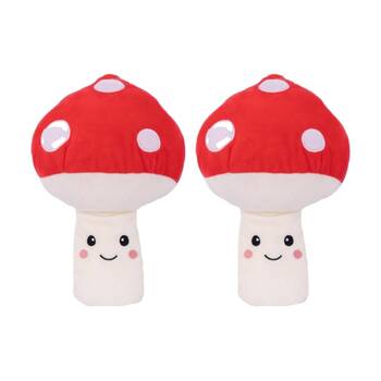 2PK Toasty Hugs Maxie Mushroom Flat Plush Heatable Coolable Microwave Safe