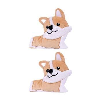 2PK Toasty Hugs Cora Corgi Flat Plush Heatable Coolable Microwave Safe