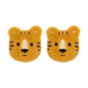 2PK Toasty Hugs Timber Tiger Hand Warmer Heat Pack Orange 10x10x2cm