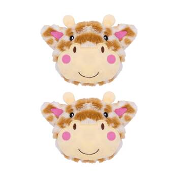 2PK Toasty Hugs Georgia Giraffe Hand Warmer Heat Pack Orange 10x10x2cm