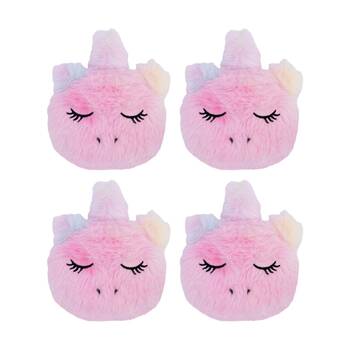 4PK Toasty Hugs Luna Unicorn Hand Warmer Microwave Heat Pack 10x10x2cm