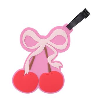 iPack Cherry Giant Luggage ID Tag Adjustable Strap Travel 15x13.2cm