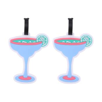 2PK iPack Margarita Giant Luggage ID Tag Adjustable Strap Travel 15x13.2cm