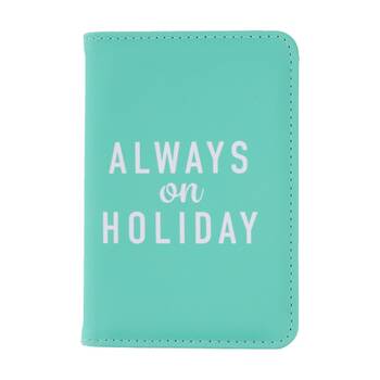 iPack Always On Holiday Passport Holder RFID Travel Green 14.1x9.5cm