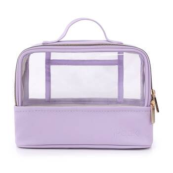 iPack Travel Beauty Bag Organiser Purple 22.86x17.78x11.5cm